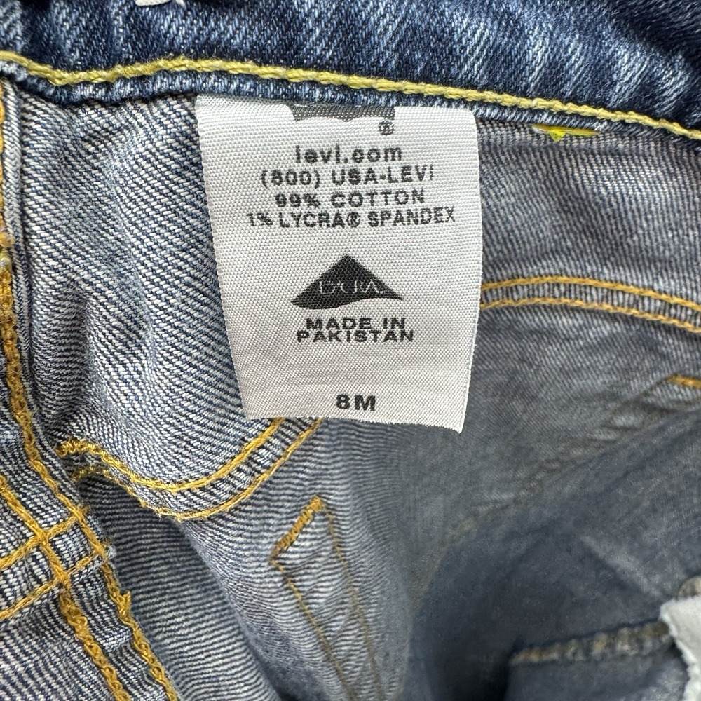 Levi's 515‎ Blue Medium Wash Mid-Rise Bootcut Denim Jeans Women's Size 8M - Picture 11 of 12